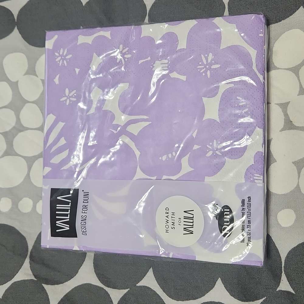 Vallila Birgitta Purple Paper Napkins